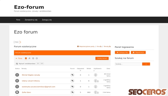 ezo-forum.pl desktop náhľad obrázku