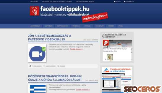 facebooktippek.hu desktop vista previa