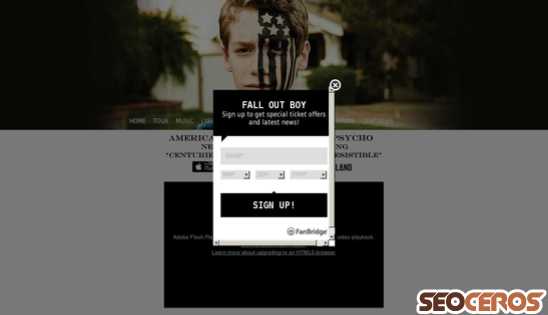 falloutboy.com desktop előnézeti kép