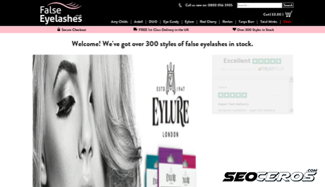 false-eyelashes.co.uk desktop náhľad obrázku