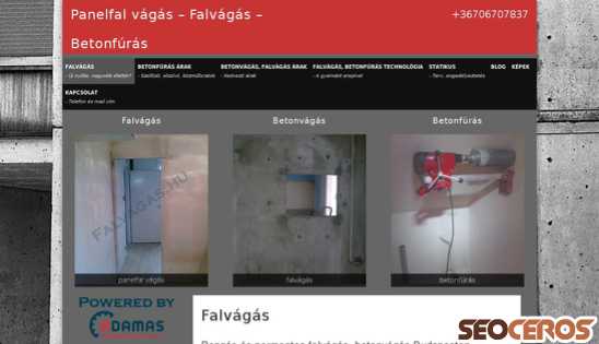 falvagas.hu desktop obraz podglądowy