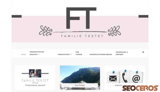 familie-testet.com desktop náhled obrázku