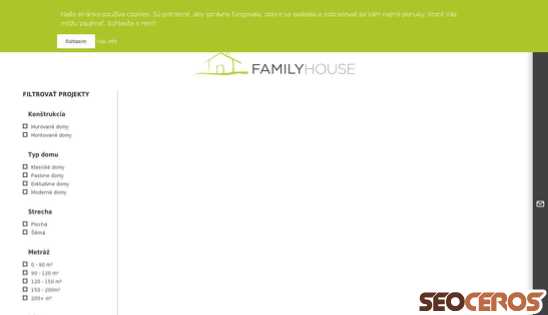 familyhouse.sk/projekty-domov desktop preview