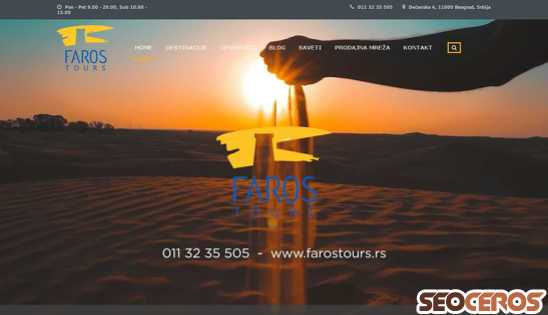 farostours.rs desktop prikaz slike