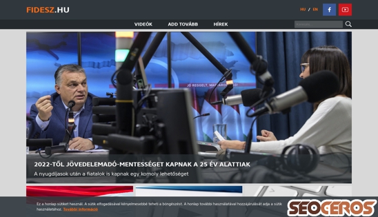 fidesz.hu desktop obraz podglądowy