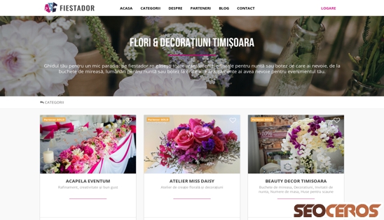 fiestador.ro/timisoara/flori-decoratiuni desktop náhled obrázku