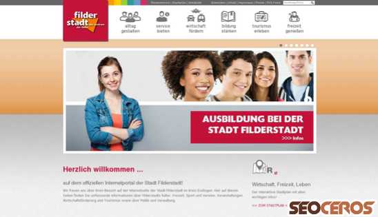 filderstadt.de desktop előnézeti kép