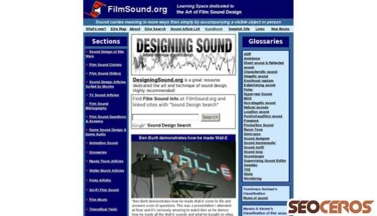 filmsound.org desktop előnézeti kép