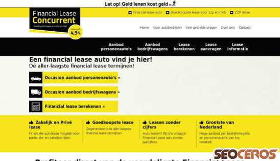 financialleaseconcurrent.nl desktop anteprima