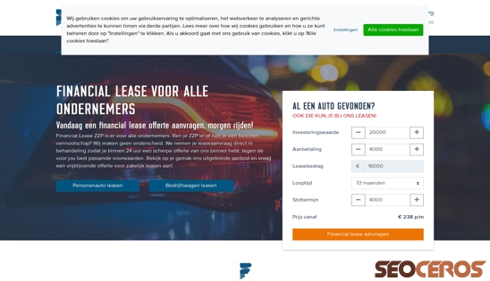 financialleasezzp.nl desktop náhled obrázku