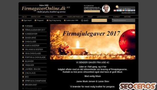 firmagaveronline.dk desktop Vista previa