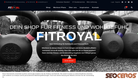 fitroyal.ch desktop náhled obrázku