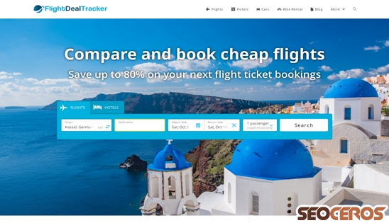 flightdealtracker.com desktop náhled obrázku