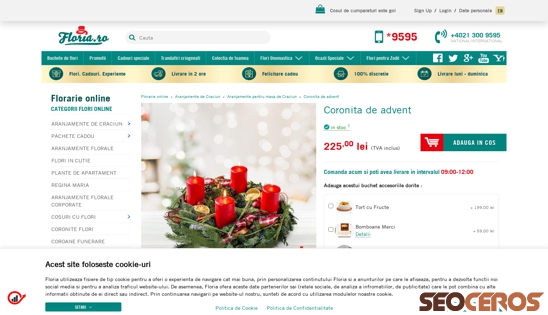 floria.ro/coronita-de-advent desktop náhľad obrázku