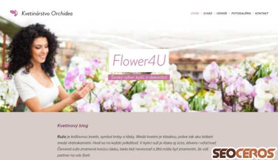 flower4u8.webnode.sk desktop előnézeti kép