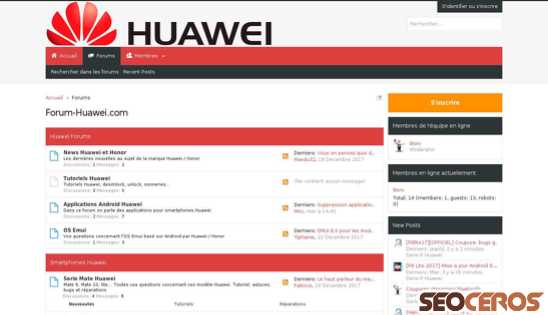 forum-huawei.com desktop preview