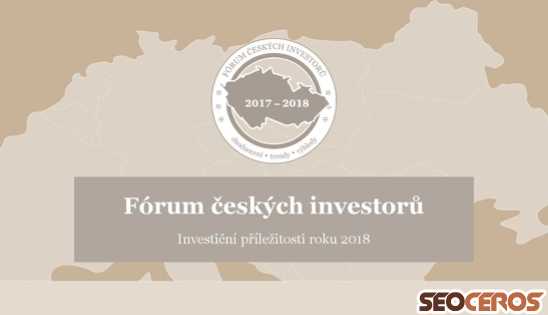 forumceskychinvestoru.cz desktop náhľad obrázku