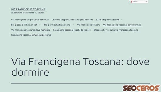 francigenatoscana.it/via-francigena-toscana-dove-dormire desktop náhled obrázku