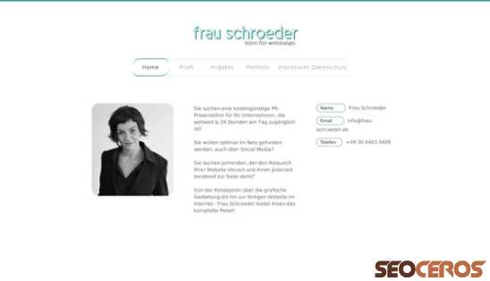 frau-schroeder.de desktop náhľad obrázku