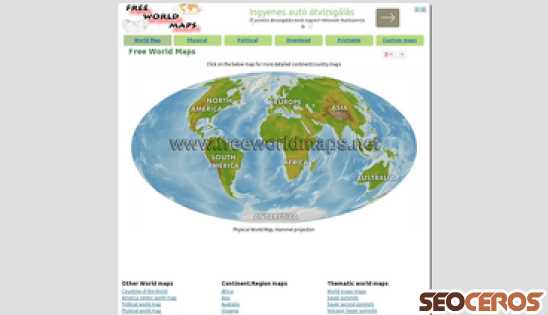 freeworldmaps.net desktop előnézeti kép