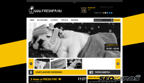 freshfm.hu desktop náhľad obrázku