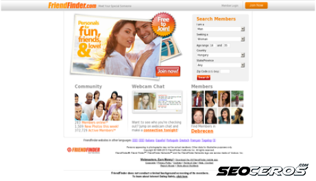 friendfinder.com desktop 미리보기