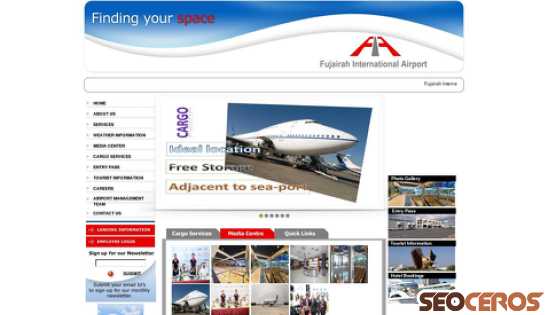 fujairah-airport.com desktop Vorschau