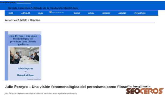 fundacionmenteclara.org.ar/revista/index.php/RCA/article/view/141 desktop náhľad obrázku