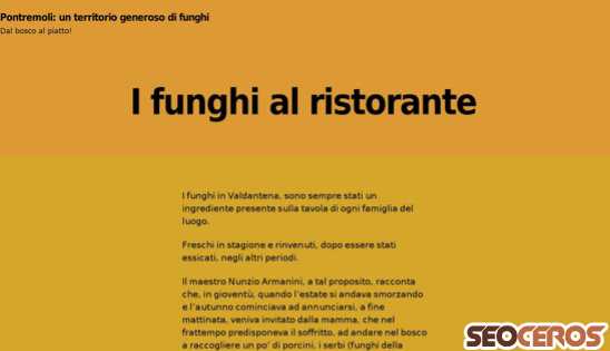 funghipontremoli.it/index.php/i-funghi-al-ristorante desktop prikaz slike