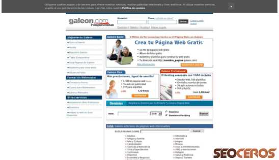 galeon.com desktop preview