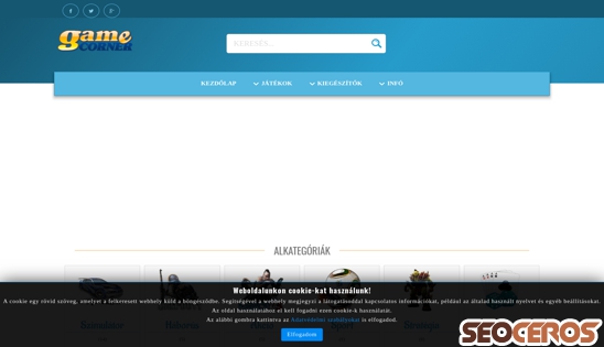 gamecorner.hu desktop náhľad obrázku