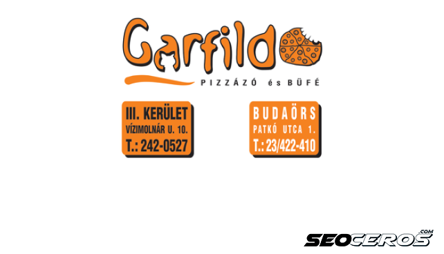 garfildopizza.hu desktop obraz podglądowy