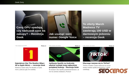 geekzony.pl desktop preview