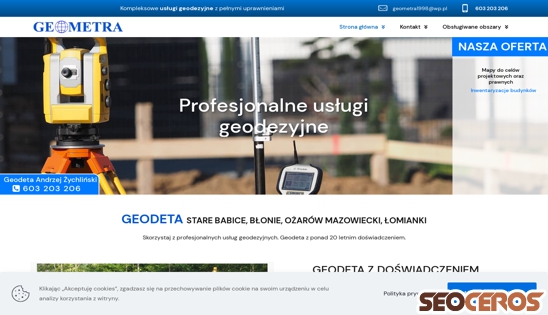 geodeta-zychlinski.pl desktop obraz podglądowy