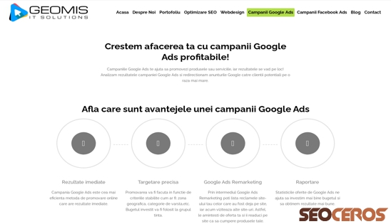 geomis.ro/campanii-google-ads desktop previzualizare
