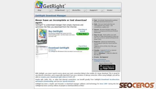 getright.com desktop vista previa