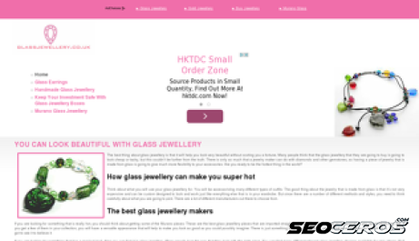 glassjewellery.co.uk desktop previzualizare
