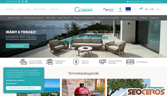 globero.hu desktop előnézeti kép
