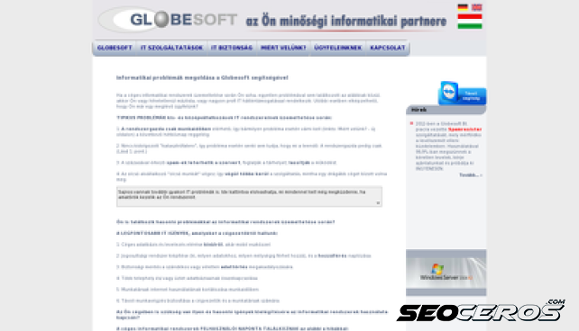 globesoft.hu desktop preview