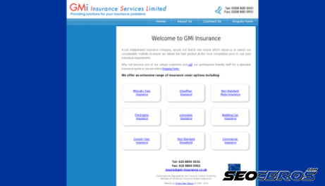 gmi-insurance.co.uk desktop náhľad obrázku