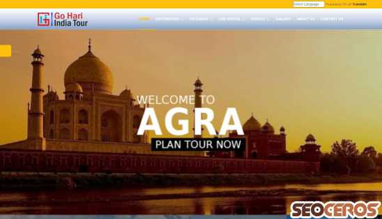 gohariindiatour.com desktop náhľad obrázku