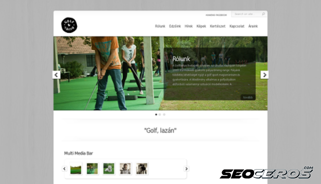 golftanya.hu desktop előnézeti kép
