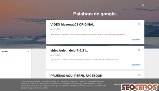 googlepalabras.blogspot.com desktop previzualizare