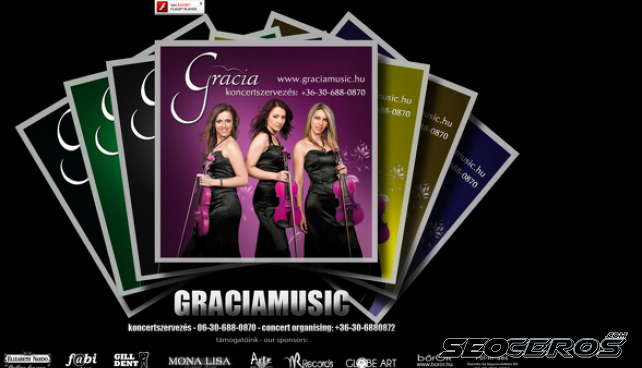graciamusic.hu desktop prikaz slike