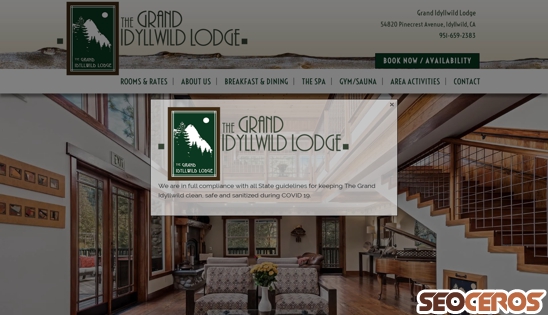 grandidyllwildlodge.com desktop náhľad obrázku