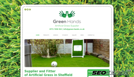 green-hands.co.uk desktop náhled obrázku
