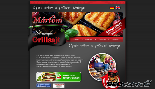 grillsajt.hu desktop előnézeti kép
