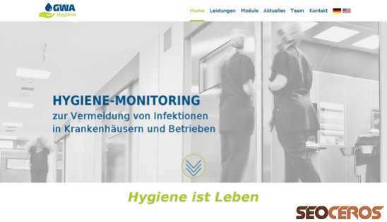 gwa-hygiene.de desktop előnézeti kép