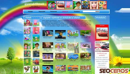 gyerekfilmek.hu desktop előnézeti kép