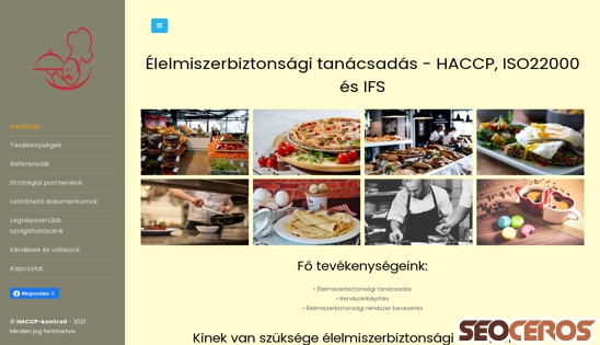 haccp-kontroll.hu desktop prikaz slike